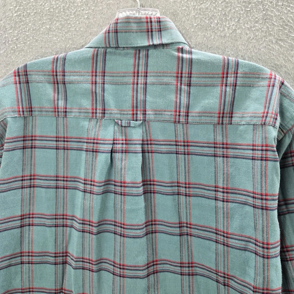 Ralph Lauren Boys Button Up Shirt‎ XL Blue Grid Plaid Long Sleeve Collar